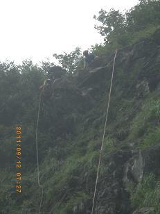 ヒョングリの滝懸垂